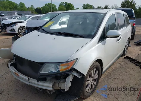 2015 Honda Odyssey Ex-L из США, поврежденный, VIN 5FNRL5H61FB055684